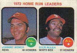 1973 Topps Baseball Cards      062      Johnny Bench/Dick Allen LL